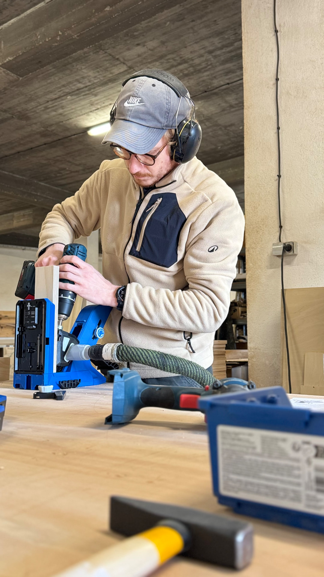 Cutting joinery with a domino jointer